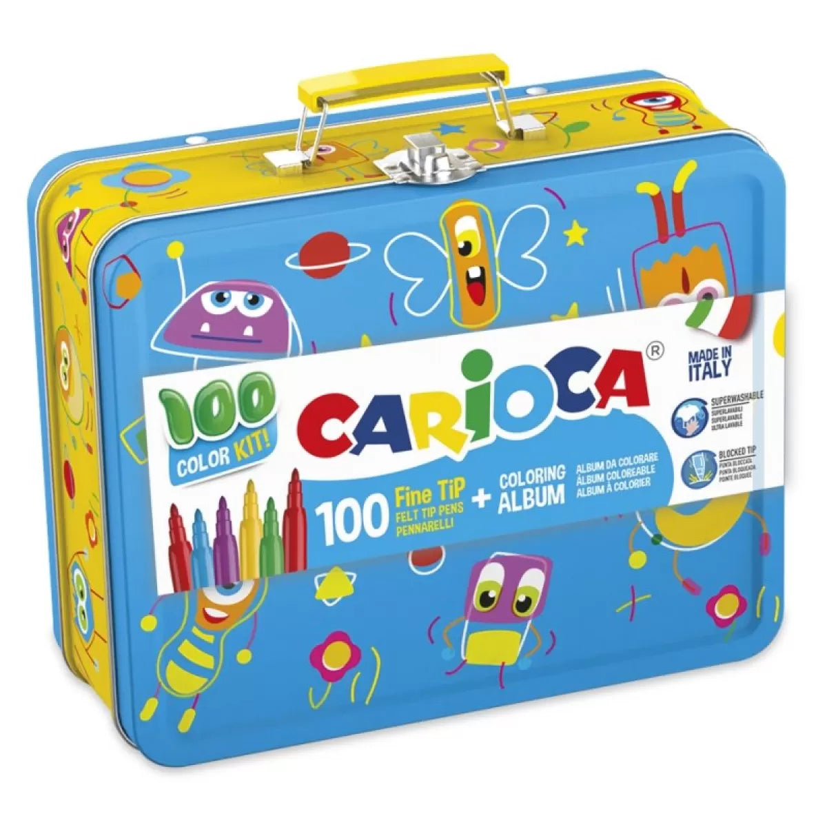 Carioca Μεταλλικό Βαλιτσάκι 100 Τεμάχια