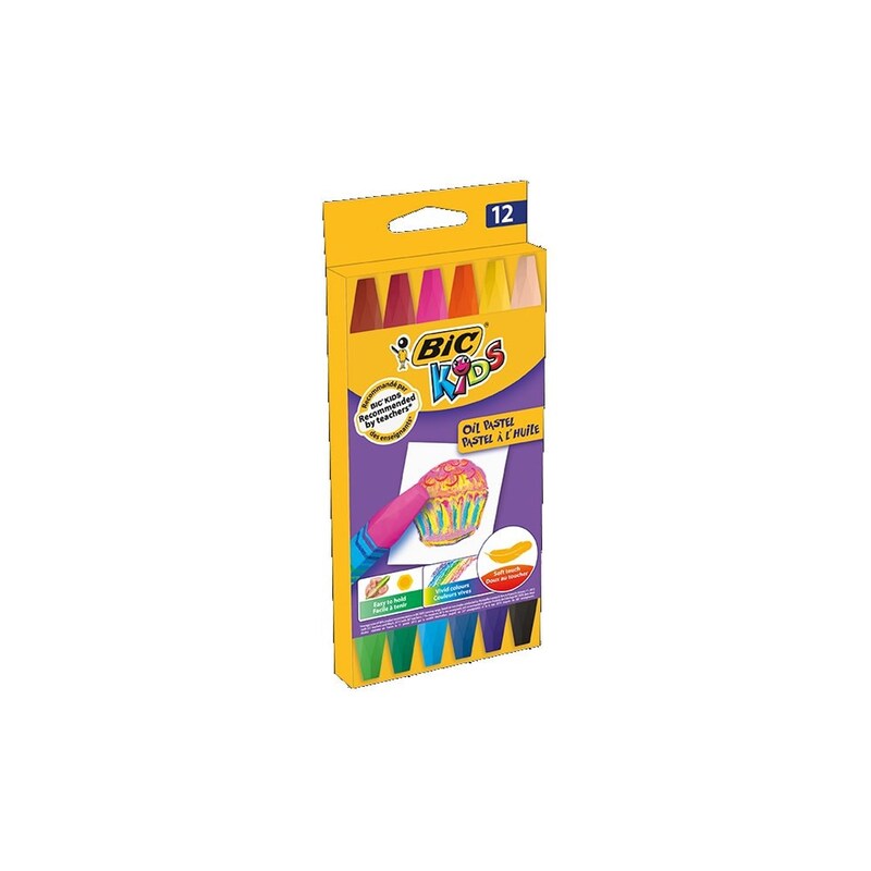 BIC KIDS ΛΑΔΟΠΑΣΤΈΛ 12 ΧΡΩΜΑΤΩΝ