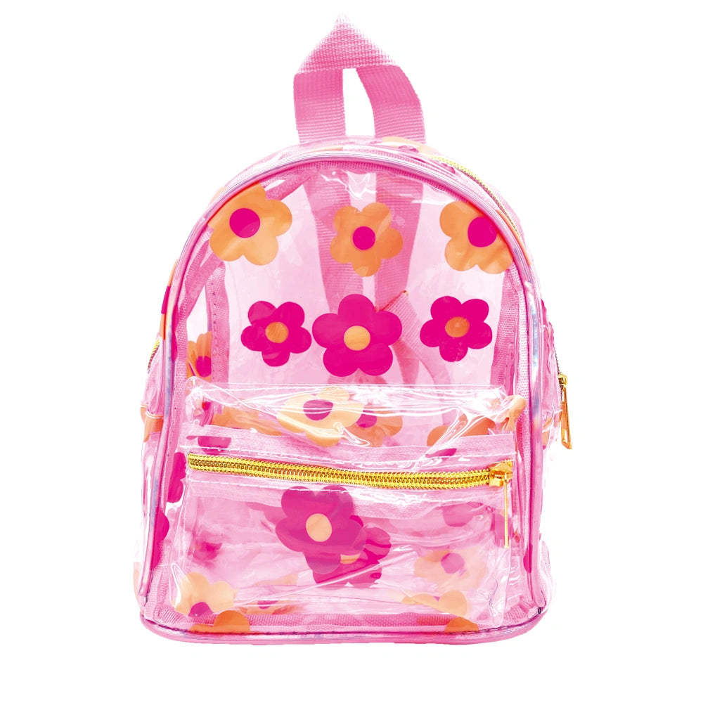 Τσαντάκι διαφανές με λουλούδια