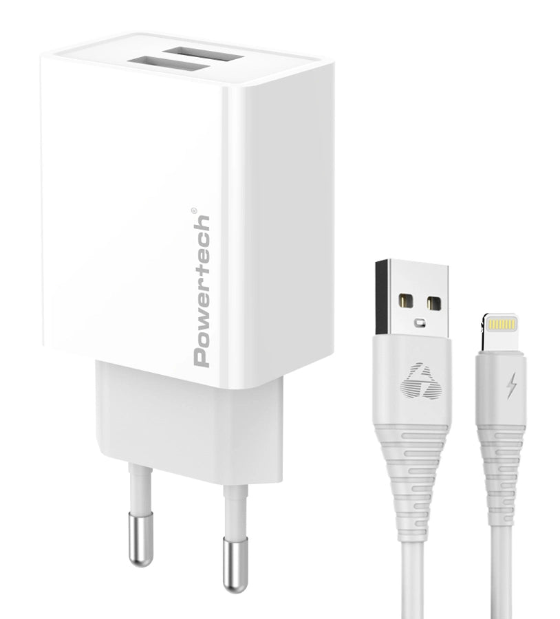 Powertech USB Charger με Καλώδιο Φόρτισης