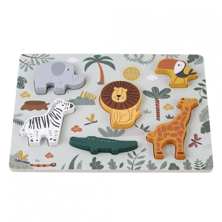 Luna Ξύλινο Πάζλ με ζωάκια