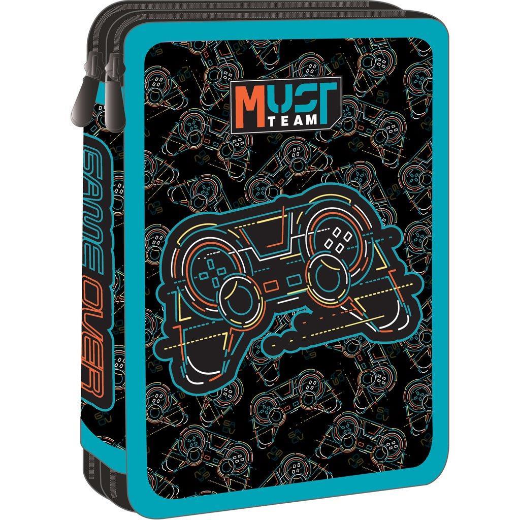 Σχολική Κασετίνα Διπλή Γεμάτη Must Team Game Over