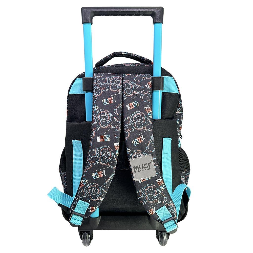 Σχολική Τσάντα Τρόλεϊ Δημοτικού Must Team Game Over 3 Θήκες