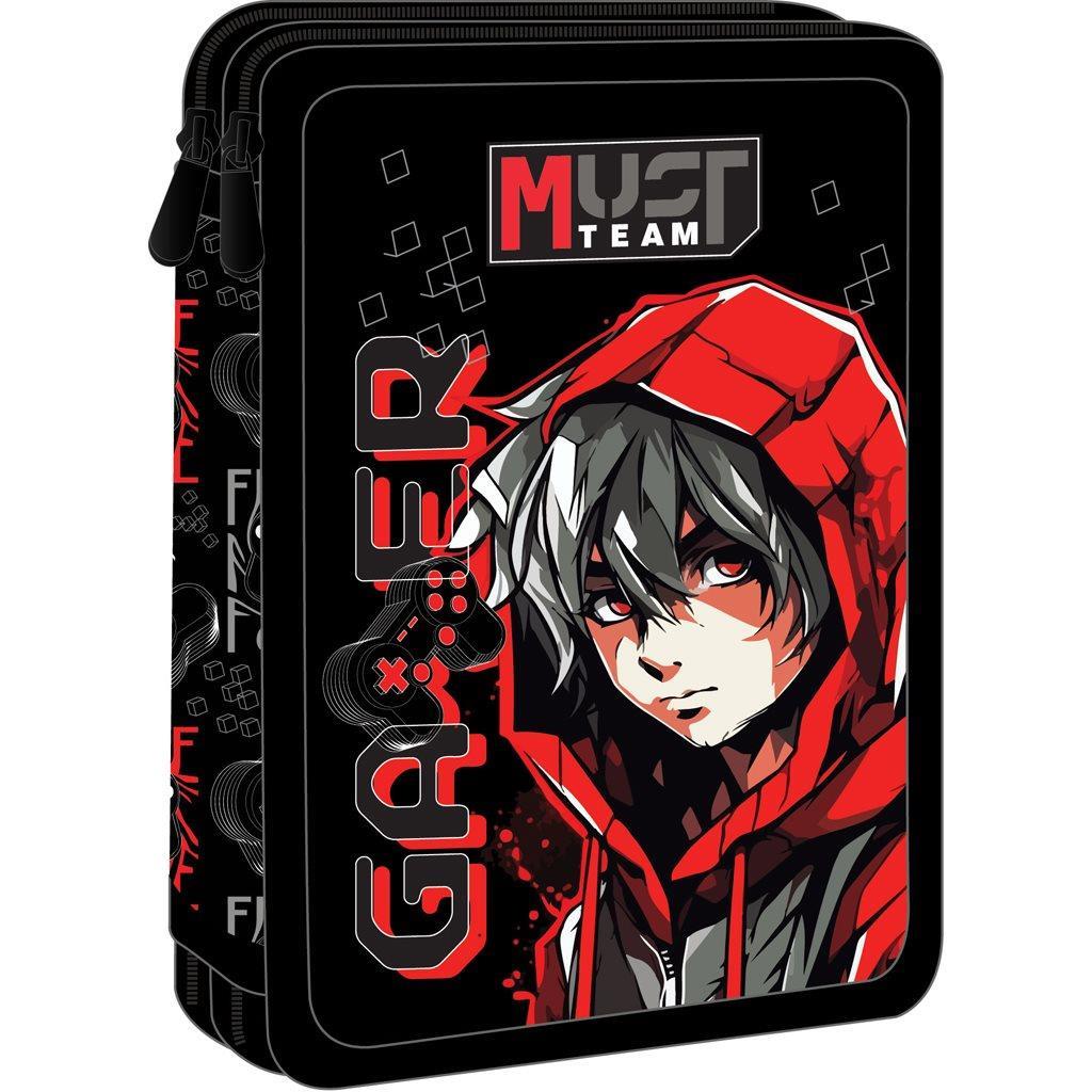 Σχολική Κασετίνα Διπλή Γεμάτη Must Team Gamer