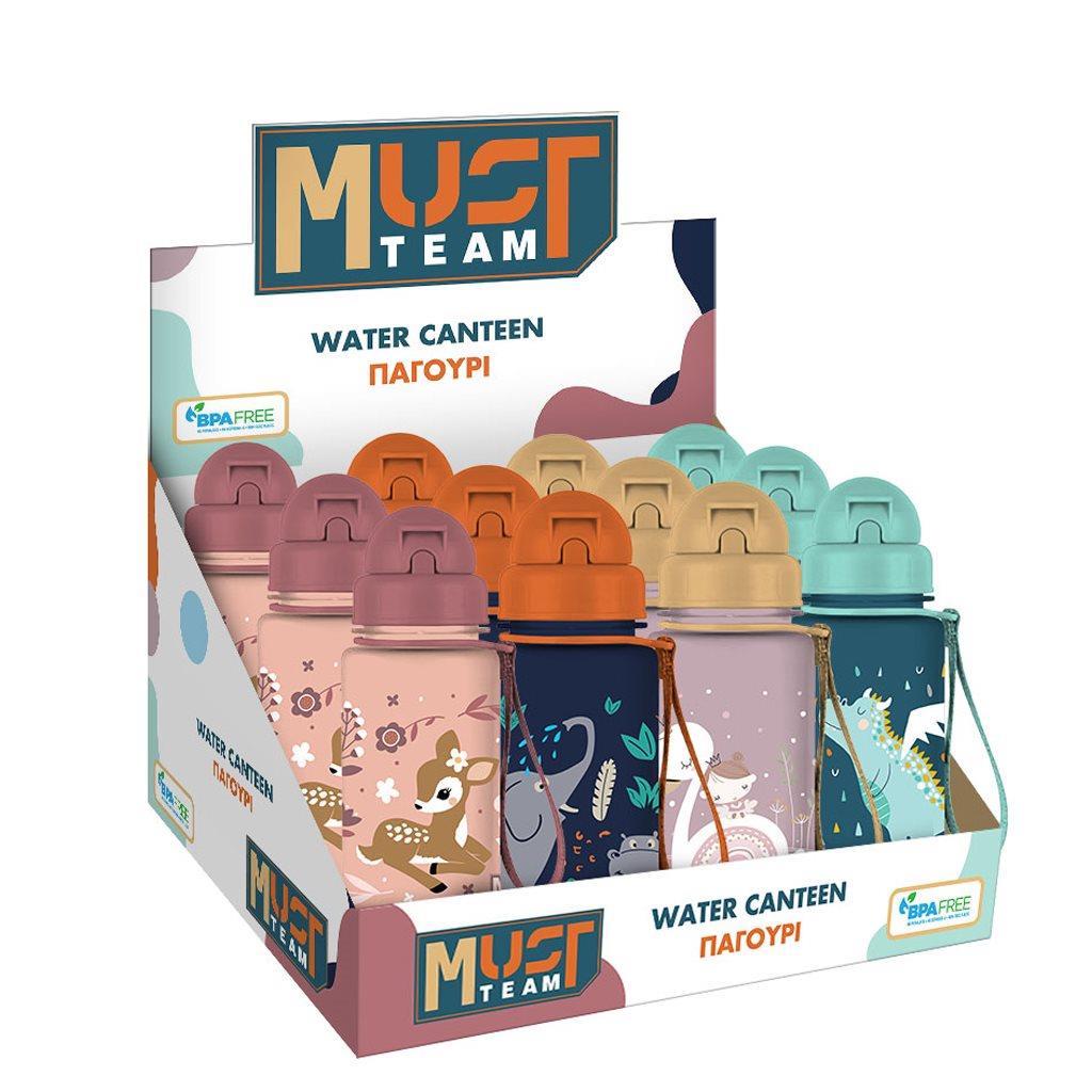 Παγούρι Νηπίου PCTG Must Team 400ml με Καλαμάκι 4 Σχέδια
