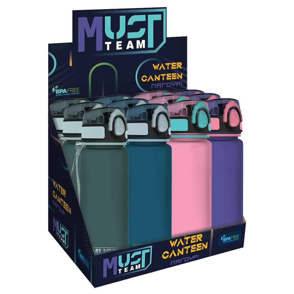 Παγούρι PCTG Must Team 650 ml με δοσομετρητή 4 Χρώματα