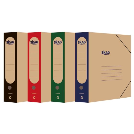 SKAG Κουτί Kraft με λάστιχο 26.5x35.5 8.5cm