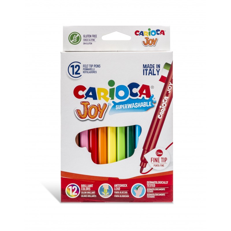 ΜΑΡΚΑΔΟΡΟΣ ΠΑΙΔΙΚΟΣ CARIOCA JOY 12ΤΕΜ. ΧΑΡΤΙΝΗ ΘΗΚΗ