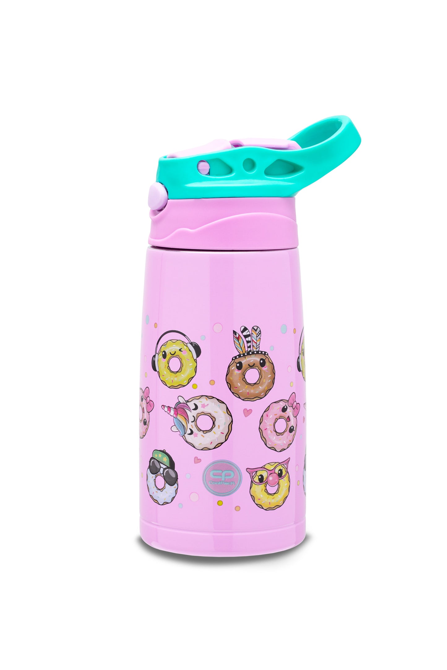 Ανοξείδωτος θερμός με καλαμάκι Donuts 350ml