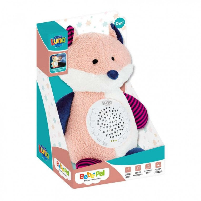 Luna Λούτρινο Αλεπουδάκι με προβολέα LED και ήχο