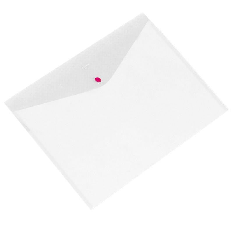 Φάκελος Πλαστικός με Premium Κουμπί A4 Διαφανής με Θήκη