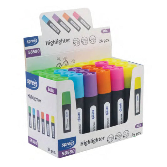 Spree Highlighter 24Τμχ ΥΠΟΓΡΑΜΜΙΣΤΗΣ
