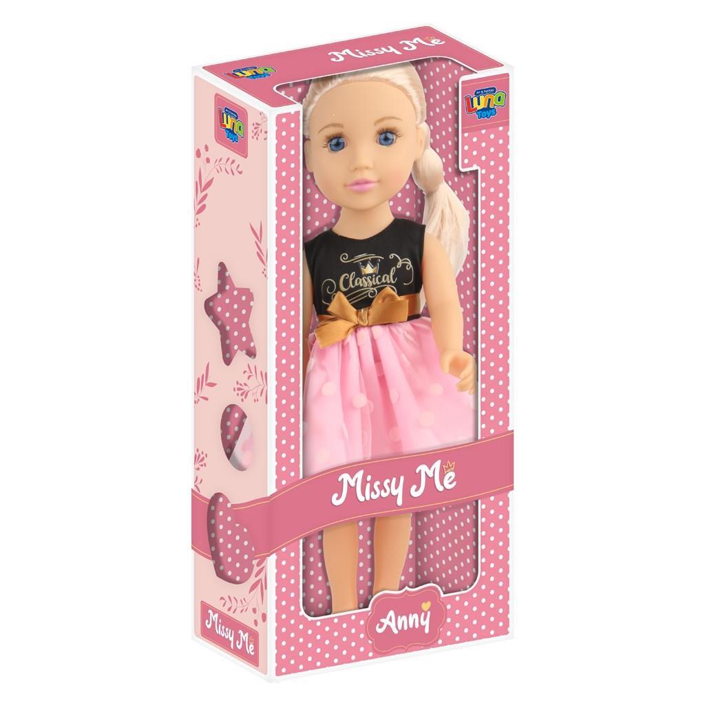 Anna Missy Me Κούκλα Ροζ LUNA TOYS