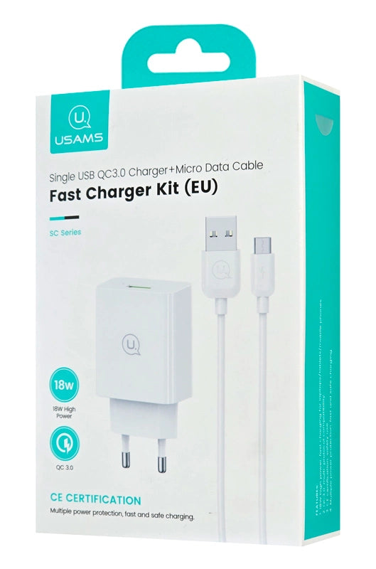Fast Charger Kit 18W με Καλώδιο