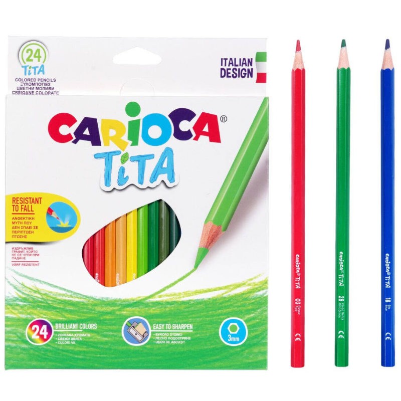 Ξυλομπογιά Carioca Tita 24 τεμαχια