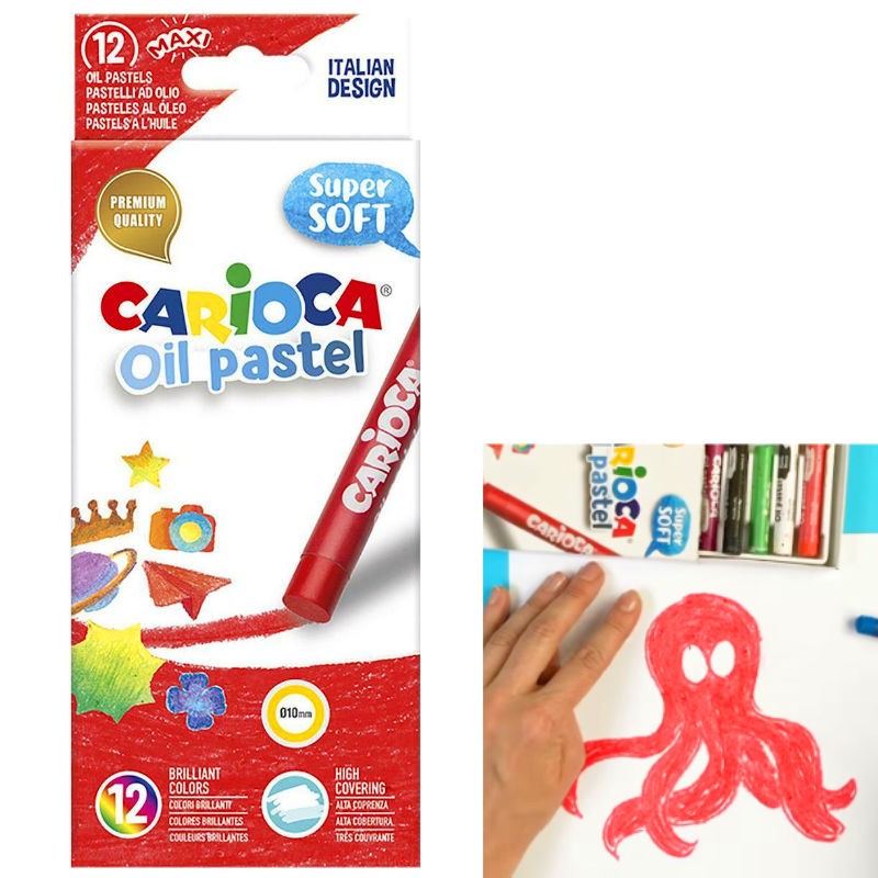 Κηρομπογιά Carioca Oil Pastel 12τμχ