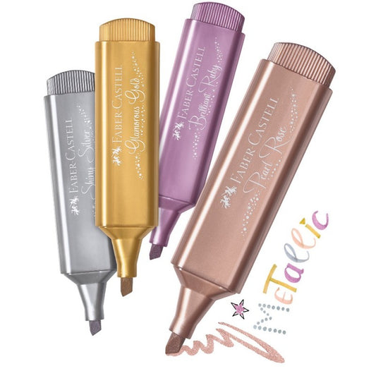 Μαρκαδόρος φωσφορούχος Faber Castell Μεταλλικός