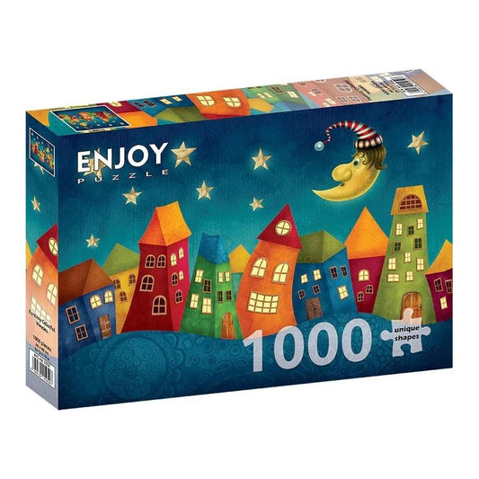 Enjoy Fantasy Colorful Houses Πάζλ 1000pcs