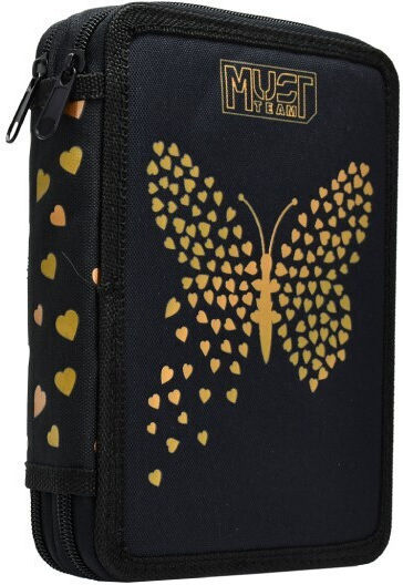 Σχολική Κασετίνα Διπλή Γεμάτη Must Team Butterfly Hearts